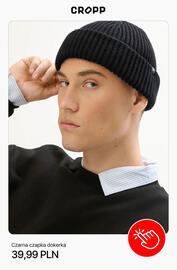 Cropp gazetka tydzień 40 Strona 10: Czarna czapka dokerka Cropp €39,99