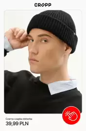 Cropp gazetka tydzień 40 Strona 10: Czarna czapka dokerka Cropp €39,99