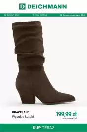 Deichmann gazetka tydzień 40 Strona 13: Wysokie kozaki Graceland €199,99
