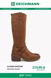 Deichmann gazetka tydzień 40 Strona 4: Wysokie kozaki Claudia Ghizzani €219,99
