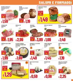Volantino Famila Pagina 13: Roastbeef black angus all'etto €3,89, Levoni salame ungherese €1,95
