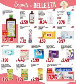 Volantino Famila Pagina 20: Selex spazzolino action plus medio €1,12, F&C carta igienica €1,98