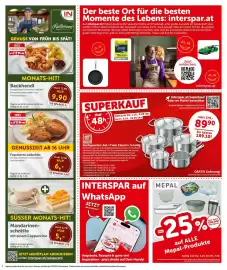 Interspar Flugblatt woche 40 Seite 2: Backhendl €9,90, Faschierte Laibchen €6,00