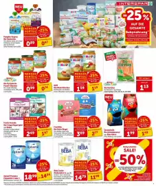 Interspar Flugblatt woche 40 Seite 7: HIPP Bio-Menü Gläschen €1,19, Beba Junior Kindermilch €11,09