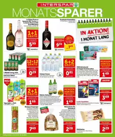 Interspar Flugblatt woche 40 Seite 8: Vöslauer Flavour €0,81, Meisterbäcker Ölz Krustenbrot €2,28