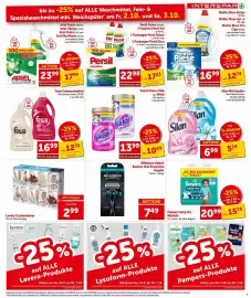 Interspar Flugblatt woche 40 Seite 9: Pampers baby-dry Windeln €15,74, Persil Universal €17,23