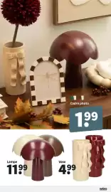 Catalogue Wibra page 11: Vase €4,99, Lampe €11,99