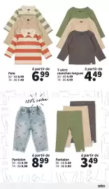 Catalogue Wibra page 24: MINI T-shirt manches longues €4,49, MOS Polo €6,99