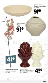 Catalogue Wibra page 6: Coupe décorative €9,99, Vase €9,99
