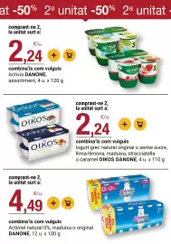 Folleto BonpreuEsclat Página 24: Actimel natural 0% maduixa o original DANONE €4,49, Activia DANONE €2,24