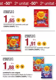 Folleto BonpreuEsclat Página 28: Chupa Chups Mads de frutes o fruites vermelles €1,88