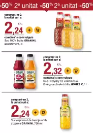 Folleto BonpreuEsclat Página 39: Granini suc espremut de taronja amb atzerola €2,24, Granini suc 100% fruita €2,24