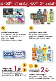 Folleto BonpreuEsclat Página 46: Don Limpio netejador de bany, neteja i cura, llimona o fusta €2,92