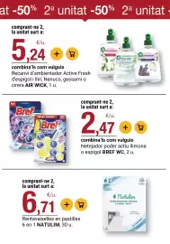 Folleto BonpreuEsclat Página 52: Natulim pastilles rentavaixelles a màquina 6 en 1 €6,71