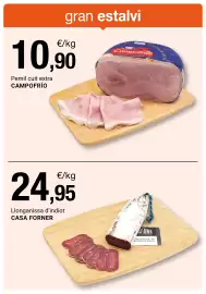 Folleto BonpreuEsclat Página 66: Casa Forner llonganissa d'indiot €24,95, Campofrío pernil cuit extra €10,90