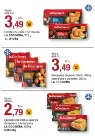 Folleto BonpreuEsclat Página 76: La Cocinera canelons de carn o lasanya d'espinacs o bolonyesa €2,79
