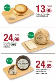 Folleto BonpreuEsclat Página 8: Rústic Km0 MAS ROVIRA €24,99, Muntanyola formatge de cabra garrotxa km0 €24,85