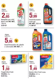 Folleto BonpreuEsclat Página 80: Wc net desembossador de cabells o canonades €5,95, Vileda ultra fresh suave €1,49
