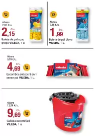 Folleto BonpreuEsclat Página 81: Vileda galleda escorrefàcil €9,69, Vileda baieta de pal blava €1,99