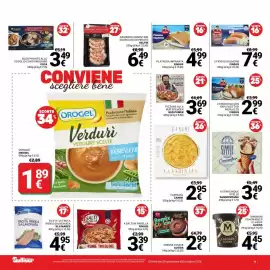 Volantino Supermercati Gulliver Pagina 11: 4 Salti in Padella Findus Penne Tricolore €3,39, Farinata Zanini €2,95