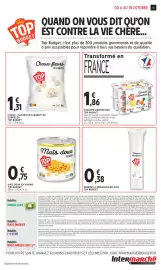 Catalogue Intermarché Contact page 11: TOP BUDGET Choux-fleurs en fleurettes €1,31, TOP BUDGET Disques à démaquiller €0,38