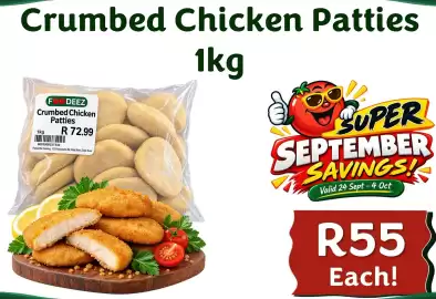 Foodeez catalogue Page 12: Crumbed Chicken Patties €55,00
