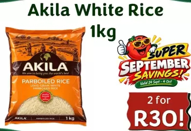 Foodeez catalogue Page 13: Akila White Rice €30,00