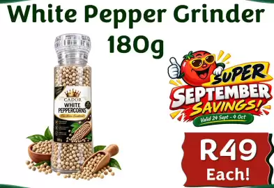 Foodeez catalogue Page 17: White Pepper Grinder €49,00