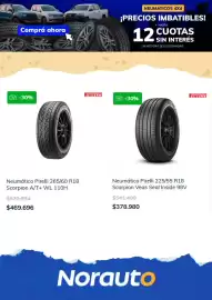 Catálogo Norauto Página 2: Neumático pirelli 265/60 r18 scorpion a/t+ wl 110h €469.696,00