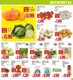 Volantino Galassia superstore Pagina 5: Cipolle bianche €0,89, Patate €1,95