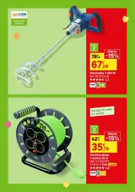 Catálogo Leroy Merlin Página 118: Dexter Power Mezclador 1.400 W €67,49, Enrollacables 4 tomas 25 m €35,79