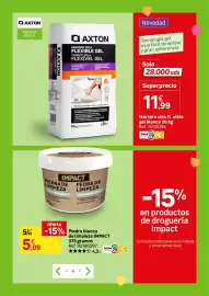 Catálogo Leroy Merlin Página 127: Impact piedra de limpieza €5,09, Axton mortero cola flexible gel €11,99
