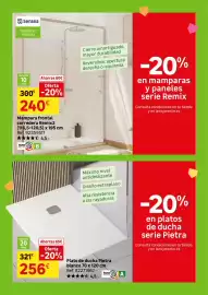Catálogo Leroy Merlin Página 39: Plato de ducha Pietra blanco €256,00, Sensea mampara frontal corredera Remix2 €240,00