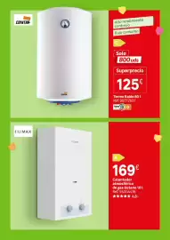 Catálogo Leroy Merlin Página 54: Cointra Termo Baldo 80 l €125,00, Climax calentador atmosférico €169,00