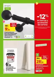 Catálogo Leroy Merlin Página 74: Inspire 2 terminales para barra de cortina Graph negro mate Ø 28 mm €9,50