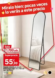 Catálogo Leroy Merlin Página 77: Britt espejo enmarcado de pie negro mate €55,99