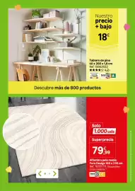 Catálogo Leroy Merlin Página 78: Puro Design alfombra pelo medio €79,99, Home Index tablero de pino €18,00