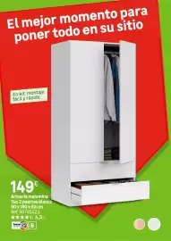 Catálogo Leroy Merlin Página 91: Home Index armario melamina tuc 2 puertas blanco €149,00