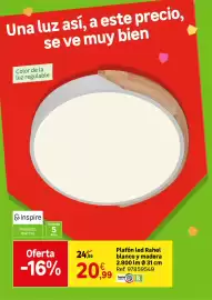Catálogo Leroy Merlin Página 95: Plafón led Rahel blanco y madera €20,99