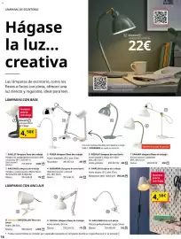Catálogo IKEA Página 16: Lamparas con base €4,50, Blanco - 10 navlinge foco con pinza €15,00