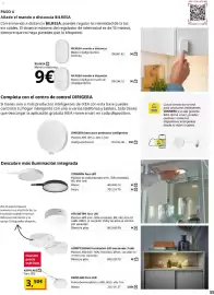 Catálogo IKEA Página 33: Blanco - marco a distancia €9,00, Abs - foco led €3,50