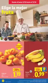 Catálogo Lidl semana 41 Página 2: Banana €0,99, Ciruela rosé €1,19