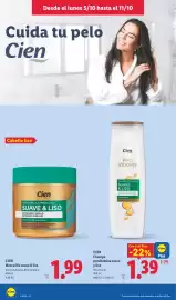 Catálogo Lidl semana 41 Página 22: Cien champú provitamina suave y liso €1,39