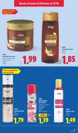 Catálogo Lidl semana 41 Página 23: Cien champú seco cherry kiss €1,39, Cien champú de argán €1,85