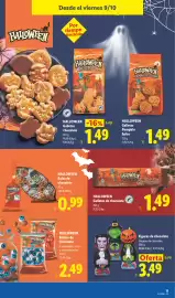Catálogo Lidl semana 41 Página 25: Figuras de chocolate €3,49, Halloween galletas de chocolate €1,49