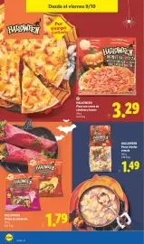 Catálogo Lidl semana 41 Página 28: Halloween wraps de zanahoria €1,79, Halloween pasta tricolor sémola €1,49