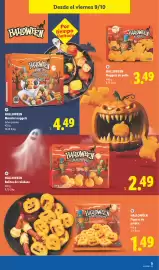 Catálogo Lidl semana 41 Página 29: Halloween potato shapes €1,49, Halloween nuggets de pollo €3,49