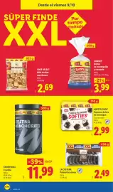 Catálogo Lidl semana 41 Página 46: La Cestera palmeritas choco €2,49, Sportyfeel creatina monohidrato €11,99