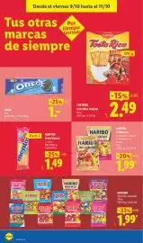Catálogo Lidl semana 41 Página 48: Haribo ositos de oro €1,99, Oreo original €1,00