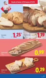 Catálogo Lidl semana 41 Página 5: Chapata cristal €0,29, Barra de pueblo €0,99